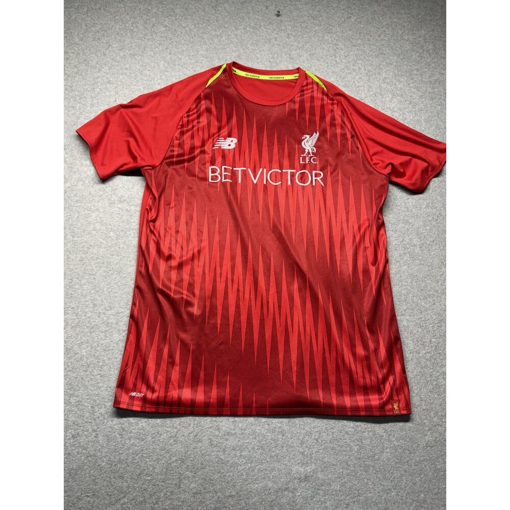 New Balance Liverpool Red Soccer Jersey Official Licensed Shirt